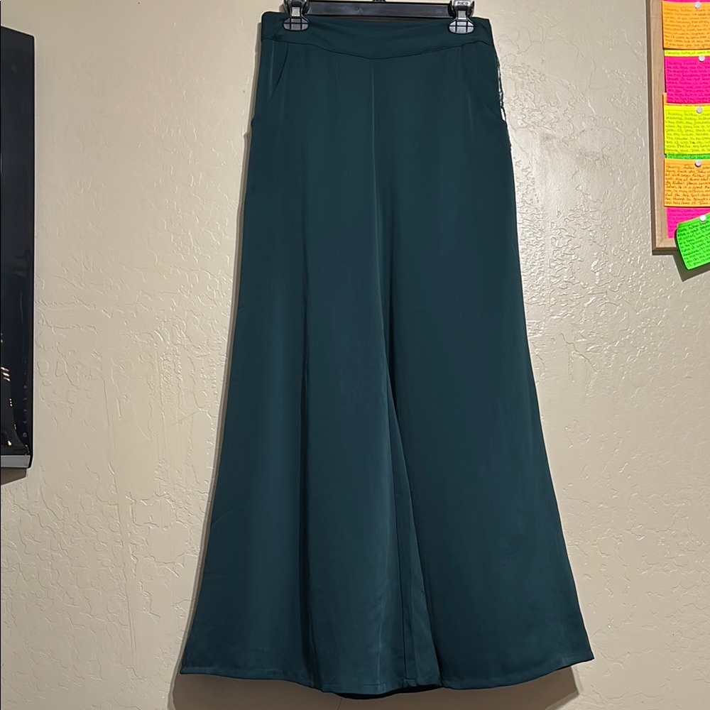 Elegant Dark Green Women's Pants